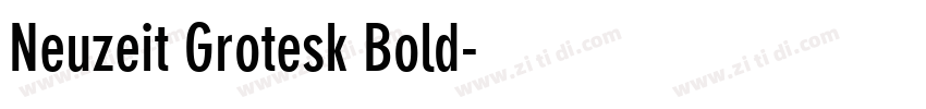 Neuzeit Grotesk Bold字体转换